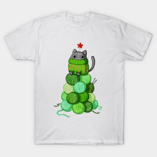 Cat Christmas Tree T-Shirt